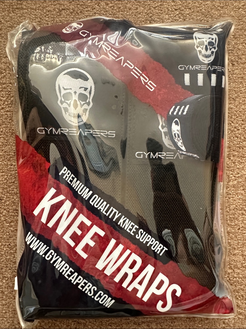 Gymreapers Black Knee Wraps - Premium Athletic Support